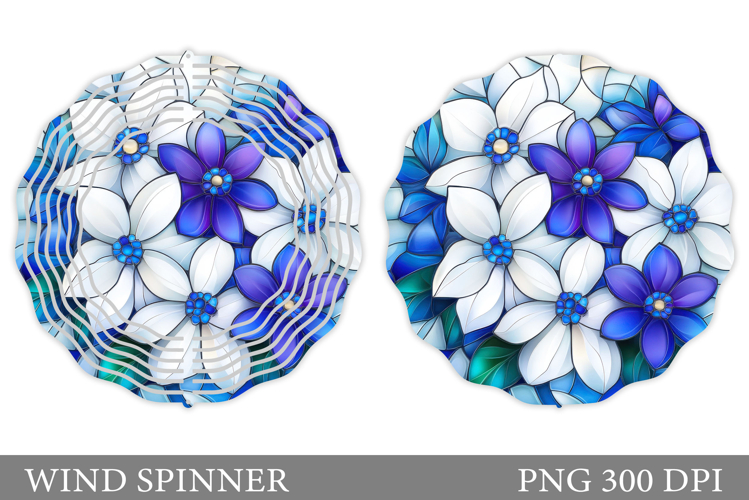 Flowers Wind Spinner Design. Wildflowers Wind Spinner