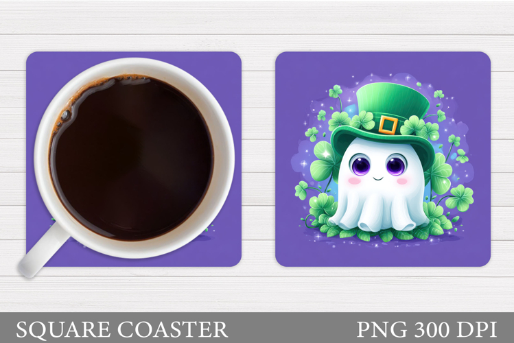 St Patrick Ghost Coaster. St Patrick Coaster Sublimation