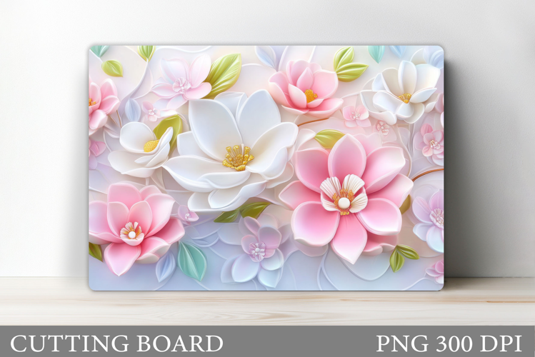 Flowers Cutting Board. Floral Cutting Board Sublimation