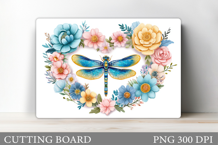 Dragonfly Cutting Board Design. Dragonfly Sublimation