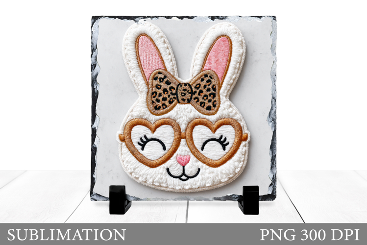 Cute Bunny Sublimation. Cute Bunny Slate Design