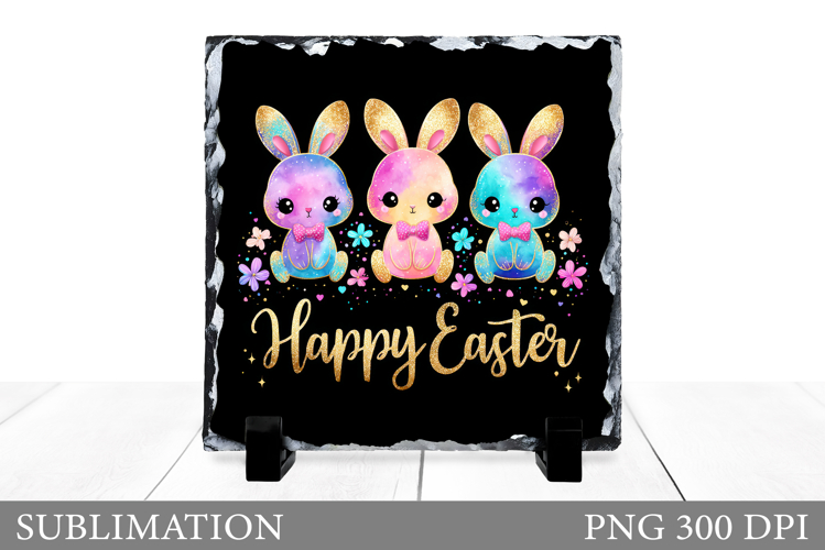 Easter Bunny Sublimation. Easter Bunny Slate Design