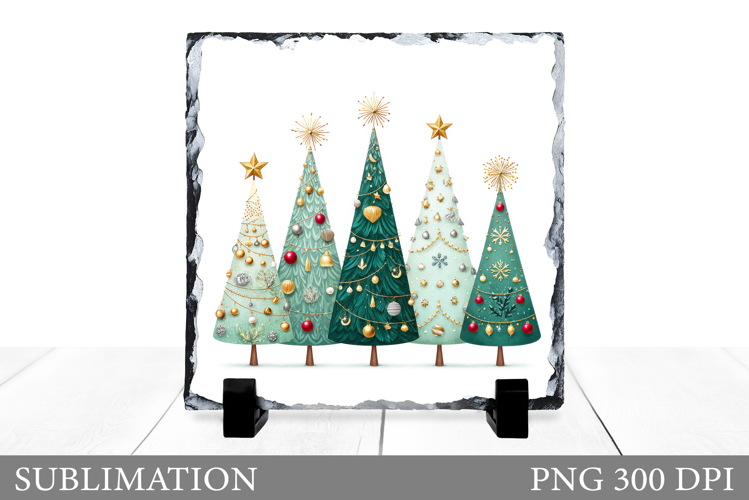 Christmas Tree Sublimation. Christmas Tree Slate Design