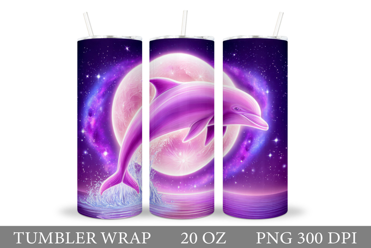 Dolphin Tumbler Design. Sea Tumbler Sublimation example image 1