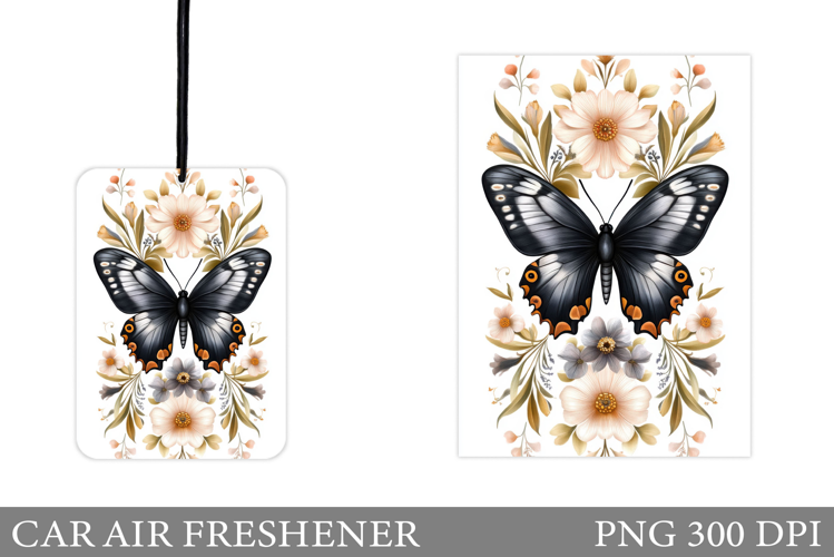Butterfly Car Air Freshener. Car Air Freshener Sublimation