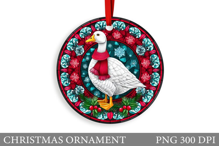 Goose Christmas Ornament. Christmas Ornament Sublimation example image 1