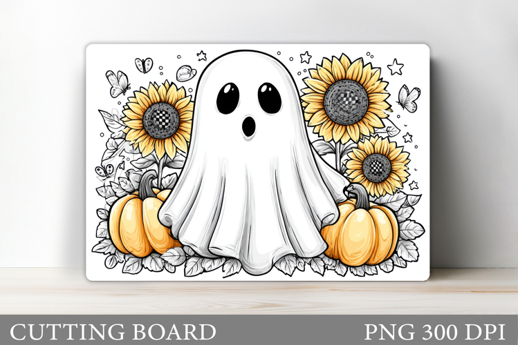 Halloween Ghost Cutting Board. Halloween Cutting Board