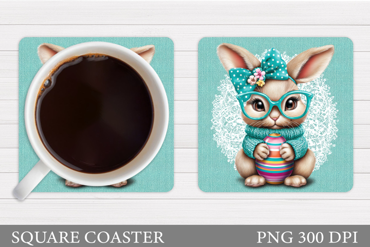 Easter Bunny Coaster. Bunny Easter Coaster Design