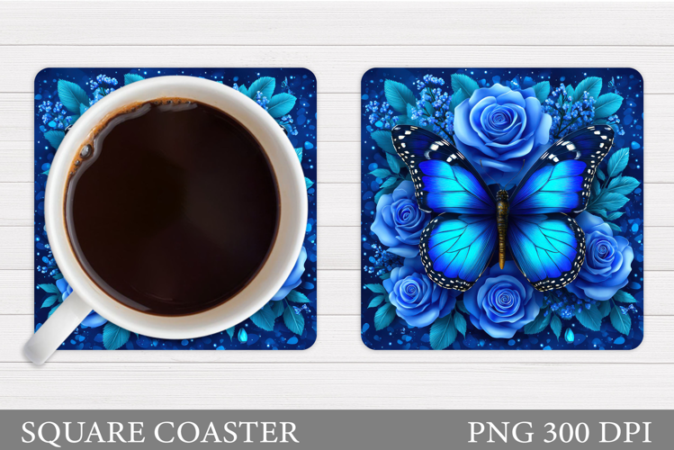 Butterfly Coaster. Butterfly Sublimation
