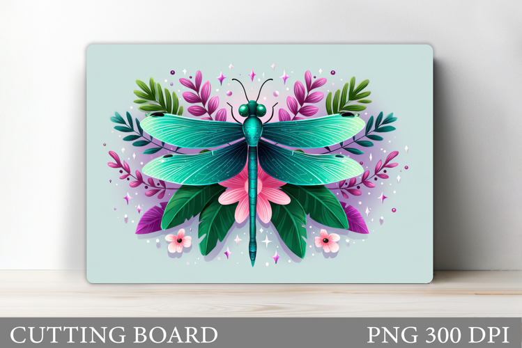 Dragonfly Cutting Board Design. Dragonfly Sublimation