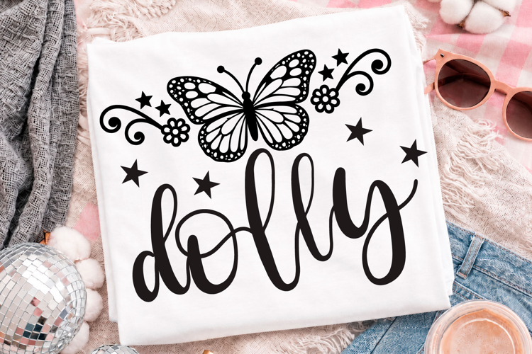 Dolly Monarch Butterfly PNG Sublimation