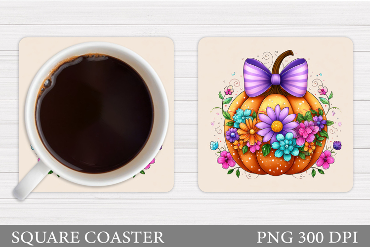 Pumpkin Coaster Design. Pumpkin Sublimation