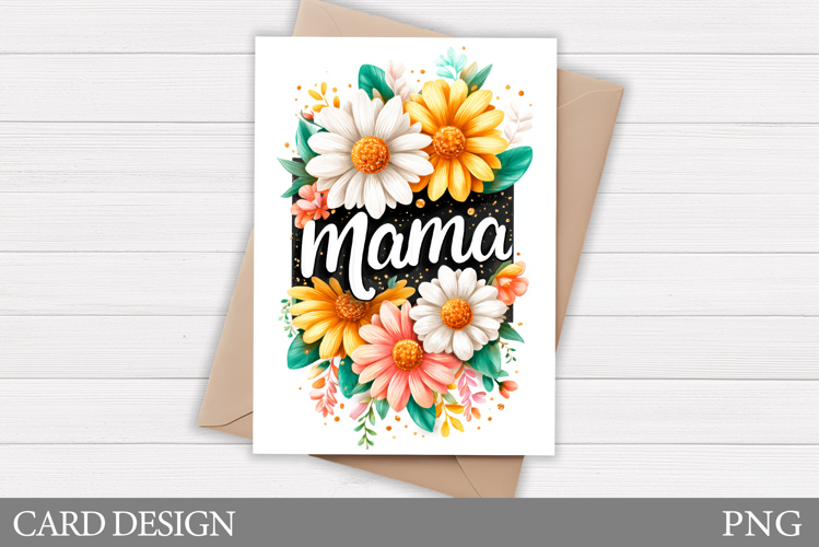 Mothers Day Card Printable. Floral Card Design