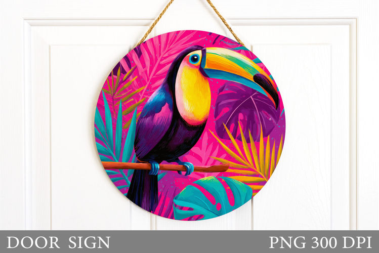 Toucan Door Sign Design. Toucan Sublimation
