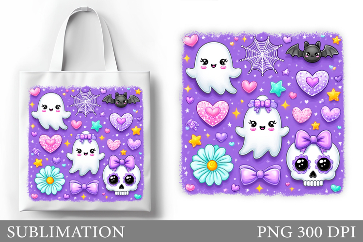 Halloween Sublimation. Halloween Tote Bag Design