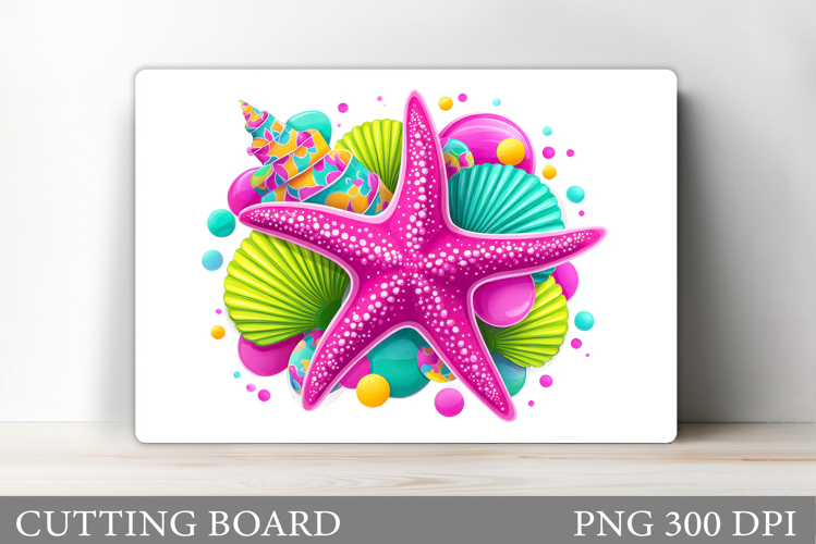 Starfish Cutting Board Design. Starfish Sublimation