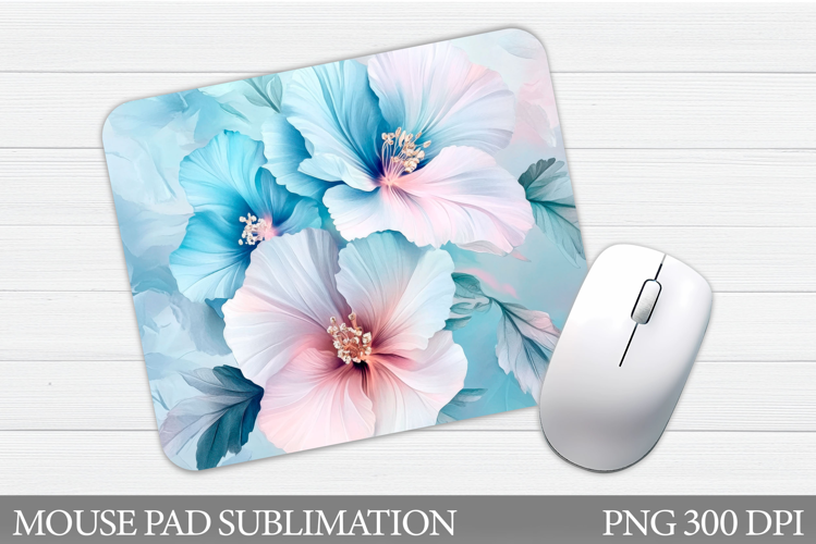 Flowers Mouse Pad Sublimation. Floral Mouse Pad Design