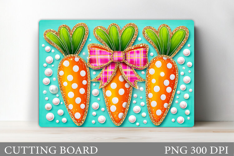 Carrot Cutting Board Design. Carrot Sublimation example image 1