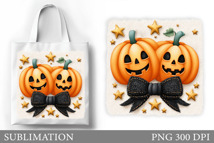 Cute Pumpkin Sublimation. Cute Pumpkin Tote Bag Sublimation