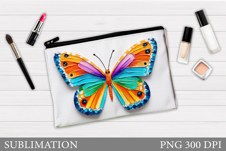 Butterfly Cosmetics Bag Design. Butterflly Sublimation