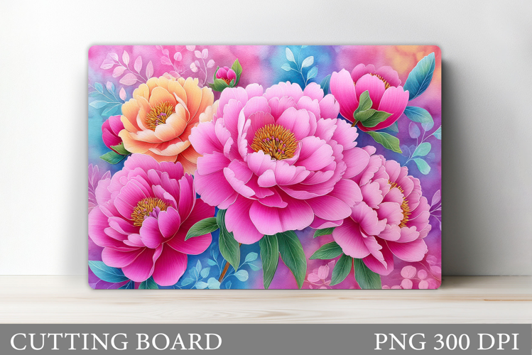 Flowers Cutting Board. Floral Cutting Board Sublimation