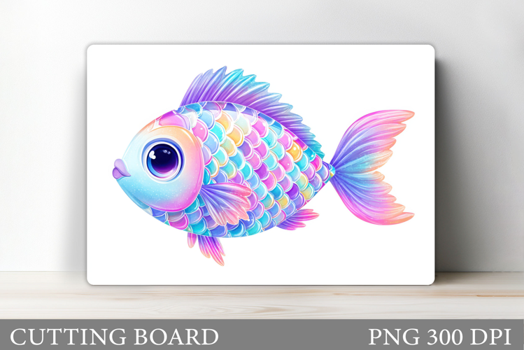 Fish Cutting Board Design. Fish Sublimation
