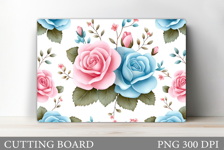 Roses Cutting Board. Flowers Cutting Board Sublimation
