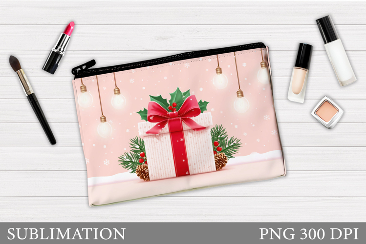 Christmas Cosmetics Bag. Christmas Makeup Bag Sublimation
