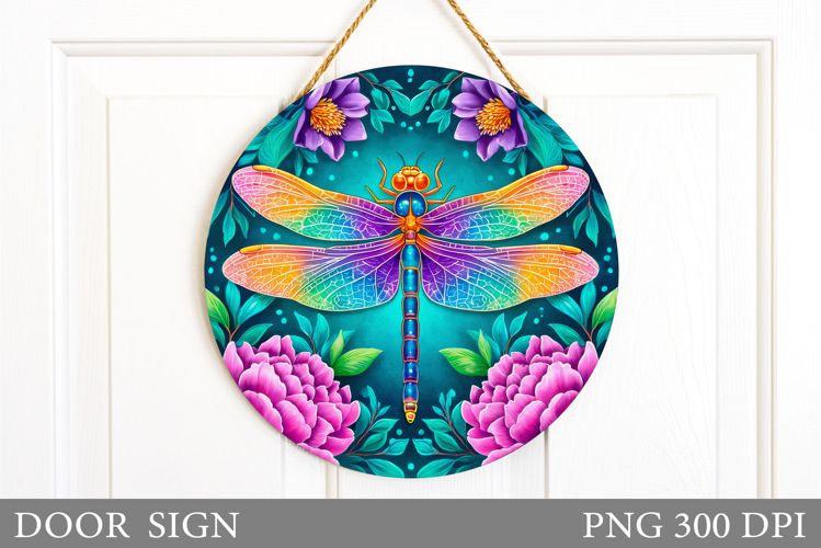 Dragonfly Door Sign Sublimation. Dragonfly Sublimation