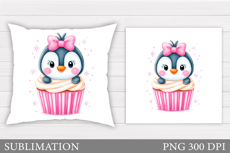 Christmas Penguin Pillow. Christmas Pillow Sublimation