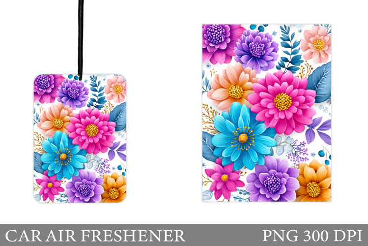 Flowers Car Air Freshener. Floral Car Air Freshener Design