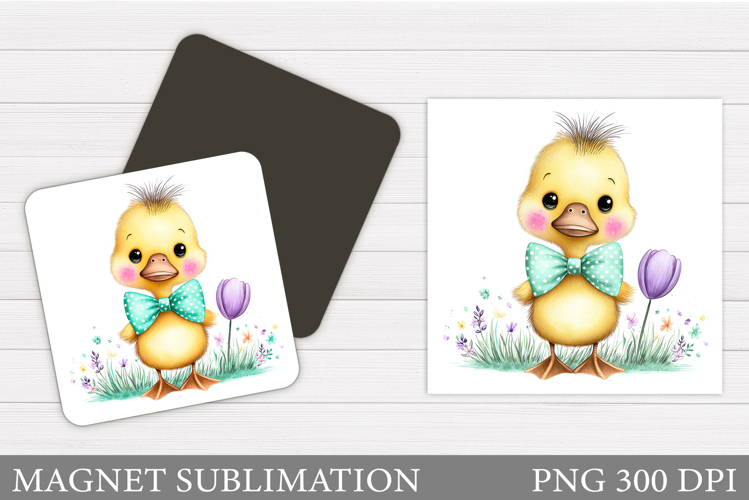 Cute Duck Magnet Design. Cute Duck Sublimation