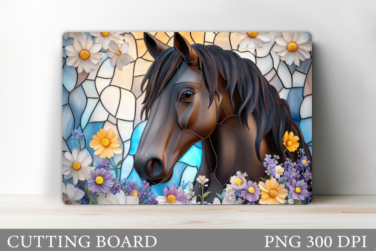 Horse Cutting Board Design. Horse Sublimation