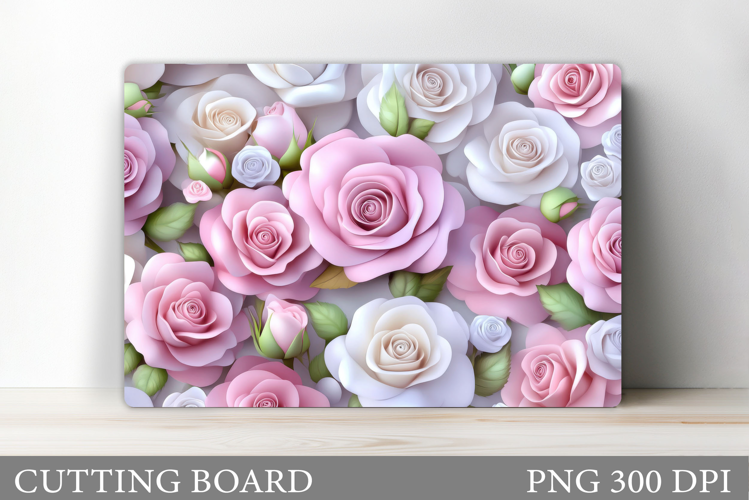 Roses Cutting Board Design. Roses Sublimation