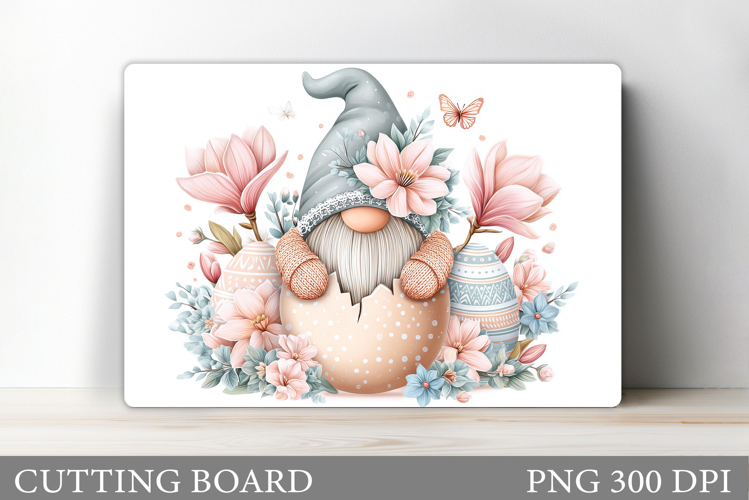 Easter Gnome Cutting Board. Easter Cutting Board Sublimation