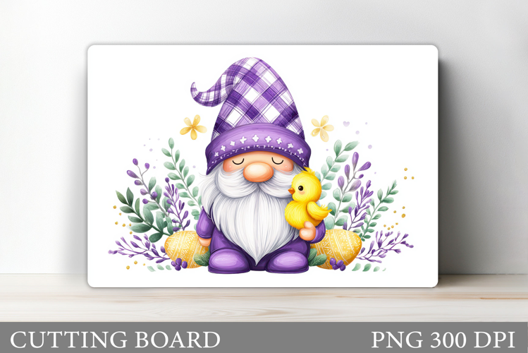 Easter Gnome Cutting Board. Easter Cutting Board Sublimation