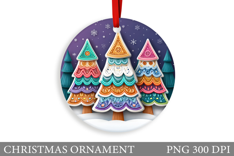 Christmas Tree Christmas Ornament. Christmas Sublimation