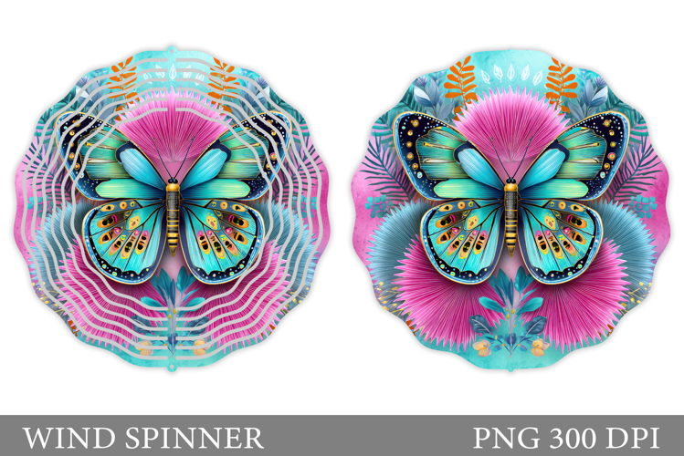 Butterfly Wind Spinner Design. Butterfly Sublimation