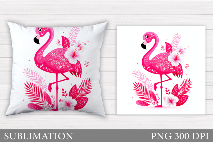 Flamingo Sublimation. Flamingo Pillow Sublimation
