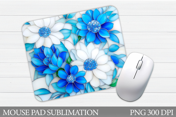 Flowers Mouse Pad Sublimation. Floral Mouse Pad Design