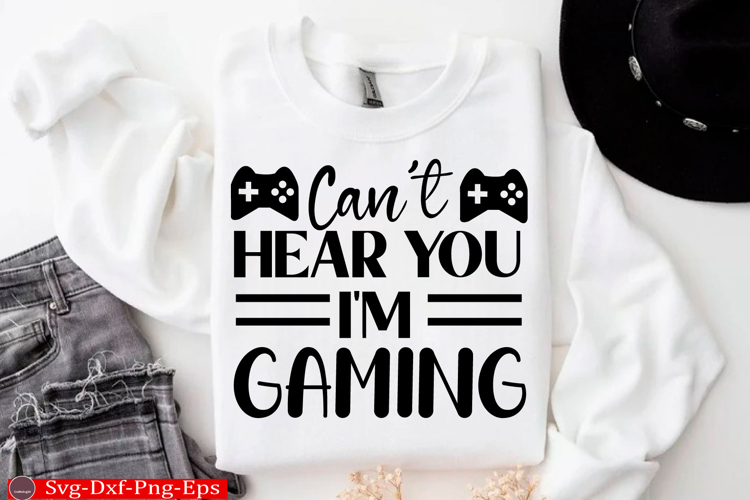 Gaming SVG Design Gamer Quotes Design