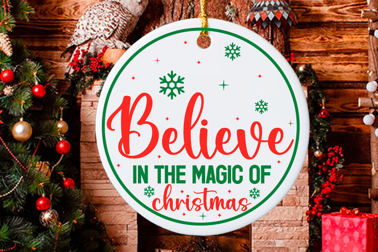 Christmas Round sign Svg Design Round Sign SVG quotes