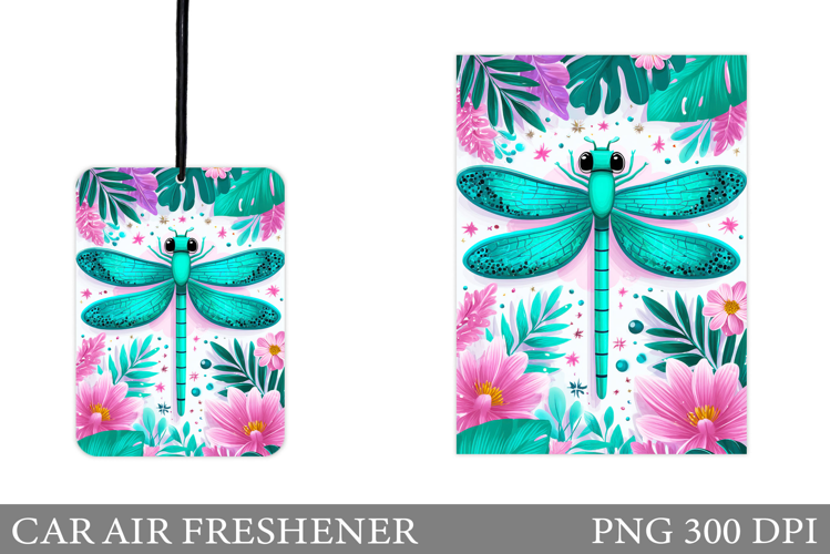 Dragonfly Car Air Freshener. Dragonfly Sublimation