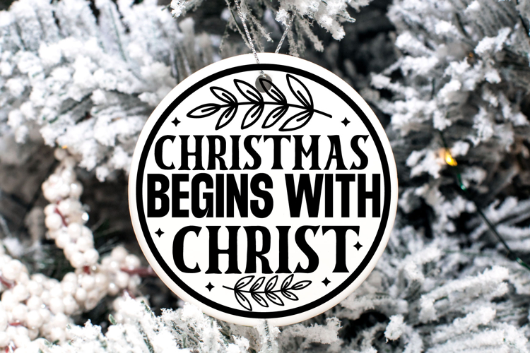 Christmas Round sign Svg Design Round Sign SVG quotes