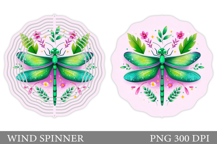 Dragonfly Wind Spinner Design. Dragonfly Sublimation