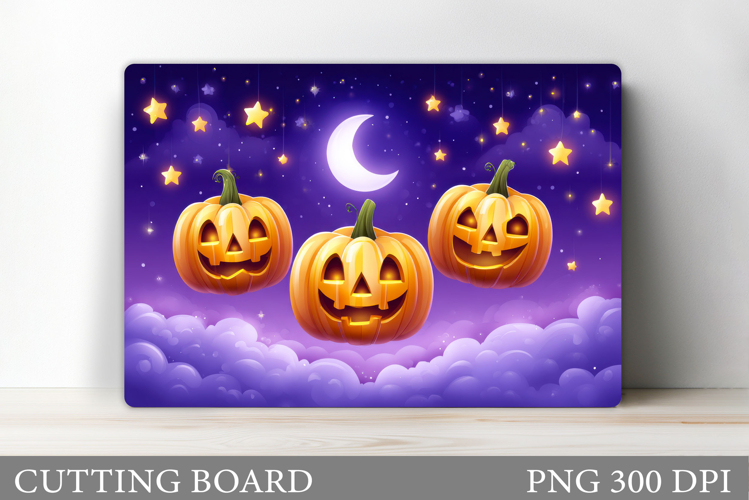 Halloween Cutting Board. Pumpkin Cutting Board Sublimation