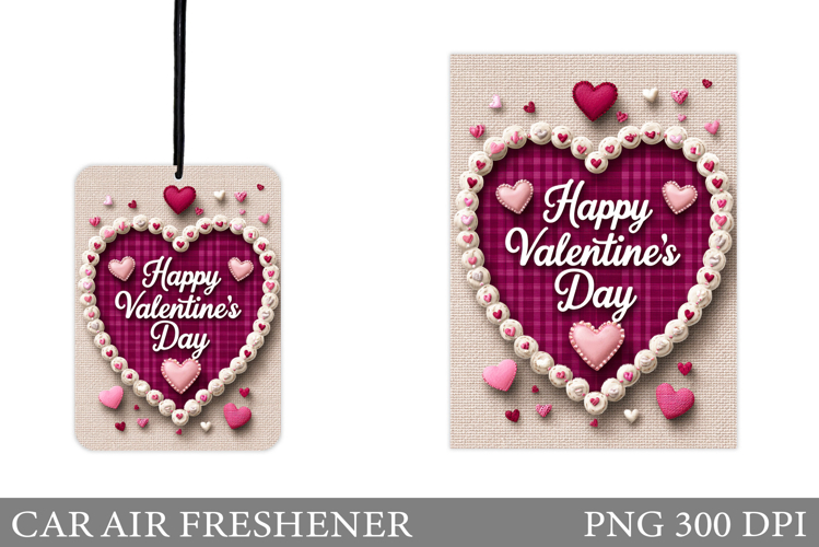 Valentines Day Car Air Freshener. Heart Car Air Freshener