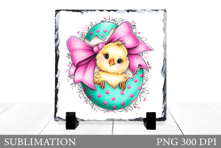 Easter Chick Sublimation. Easter Chick Slate Design