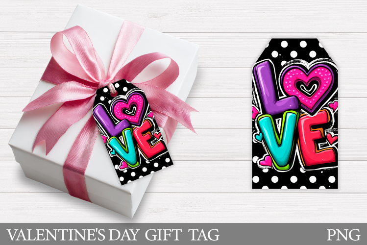 Love Gift Tag Printable. Valentines Gift Tag Design