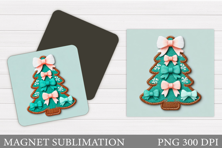 Christmas Tree Magnet Sublimation. Christmas Magnet Design